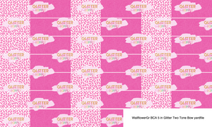 WallflowerGr BCA 5 in Glitter Two Tone Bow yardfile