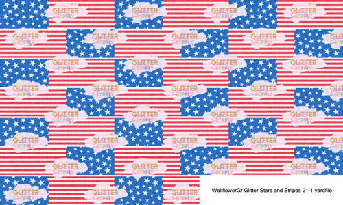 WallflowerGr Glitter Stars and Stripes 21-1 yardfile