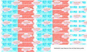 WallflowerGr Large Watercolor Star and Stripe Sailors yardfile