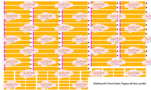 WallflowerGr Pencil Sailor Piggies-39 Sets yardfile