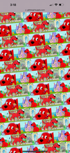 Fabric big red dog Clifford