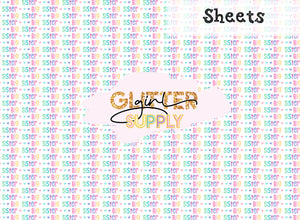 Big sister pastel rainbow