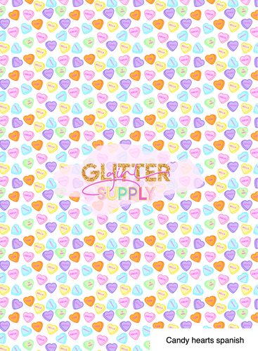 Candy hearts spanish