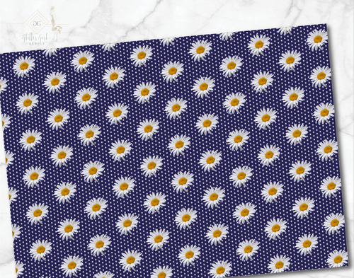 Daisies on Navy