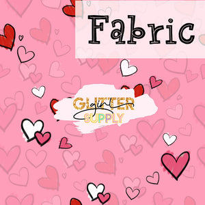 Fabric Background cocomelon pink love