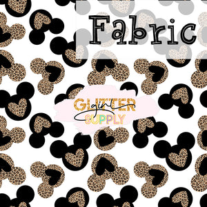 Fabric Cheetah Mouse Hearts