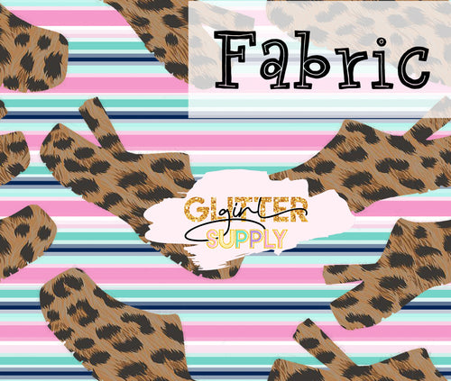 Fabric Cheetah crocs