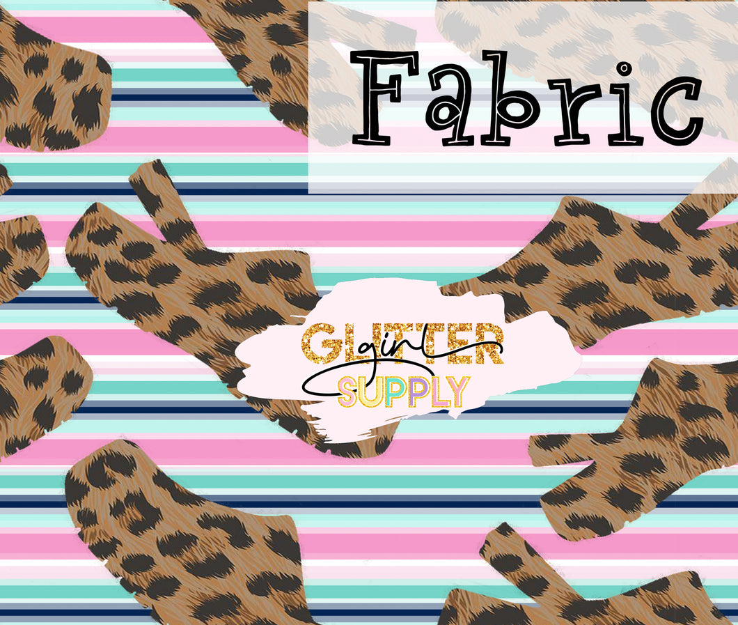 Fabric Cheetah crocs