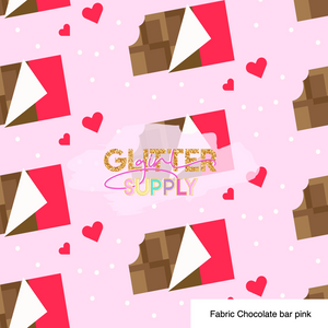 Fabric Chocolate bar pink