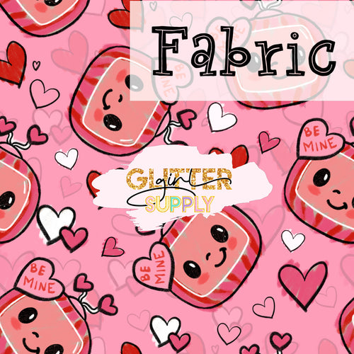 Fabric Cocomelon pink love