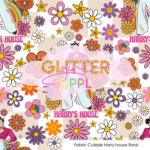 Fabric Cutesie Harry house floral