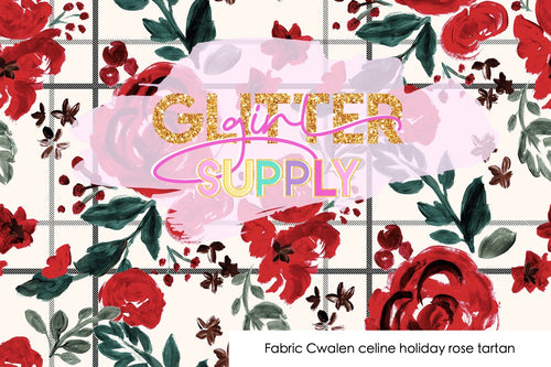 Fabric Cwalen celine holiday rose tartan