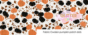 Fabric Cwalen pumpkin patch dots