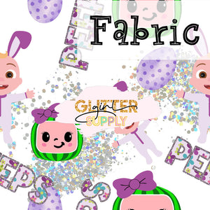 Fabric Easter Coco Glitter