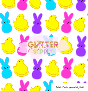 Fabric Easter peeps bright