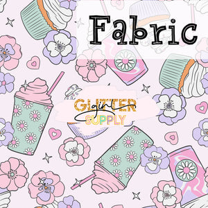 Fabric Floral Shakes and Cupcakes