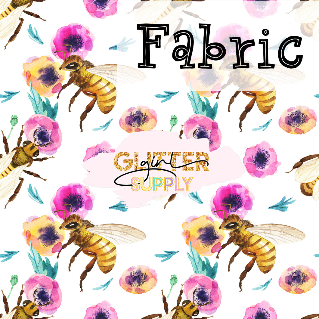 Fabric Floral bees