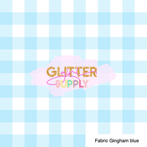 Fabric Gingham blue