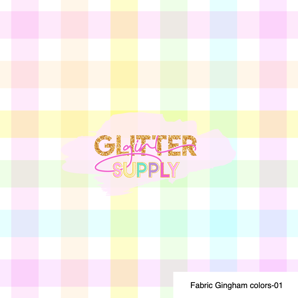 Fabric Gingham colors