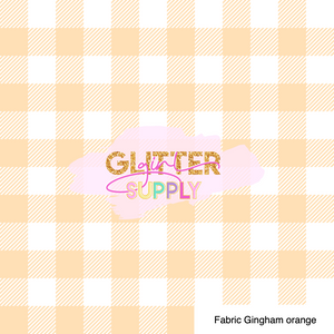 Fabric Gingham orange