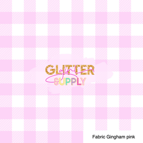 Fabric Gingham pink