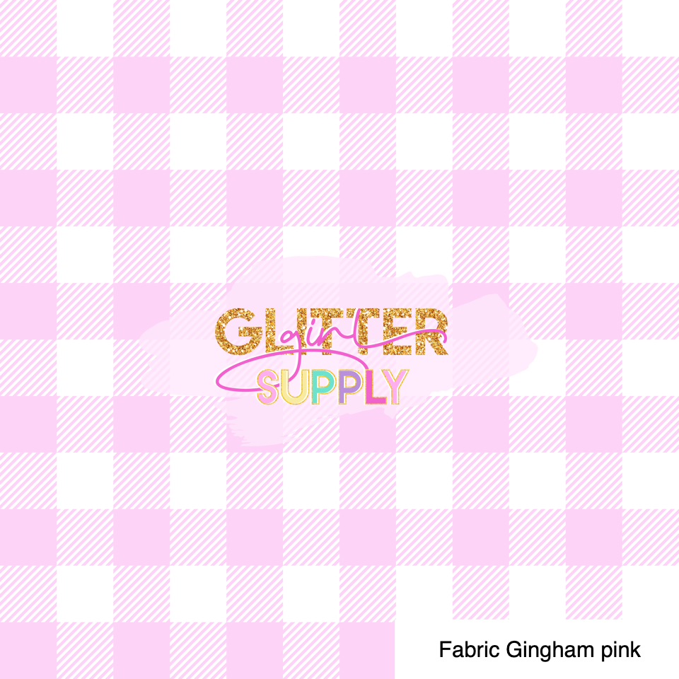 Fabric Gingham pink