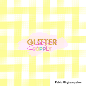 Fabric Gingham yellow