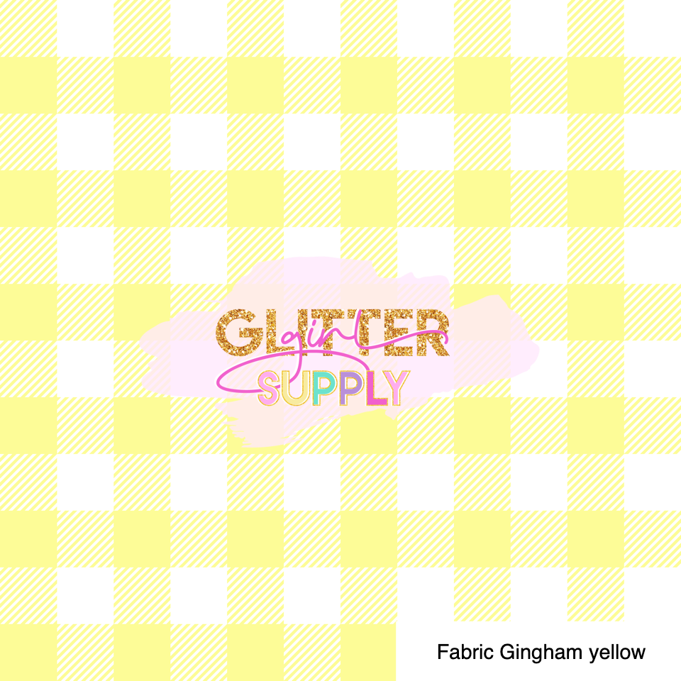 Fabric Gingham yellow