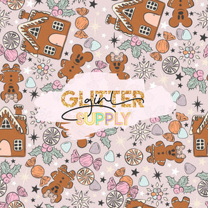 Fabric Golden June Gingerbread Mouse