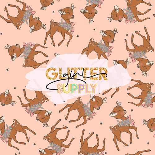 Fabric Golden June reindeers