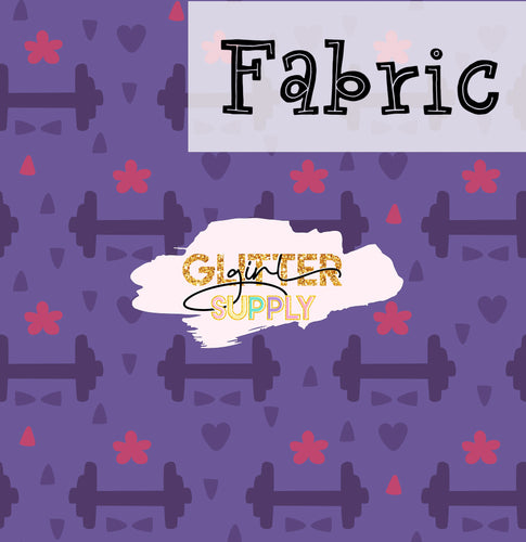 Fabric Heycute Charming purple floral