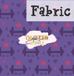 Fabric Heycute Charming purple floral