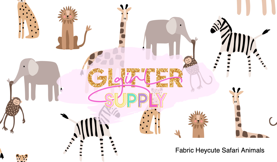 Fabric Heycute Safari Animals