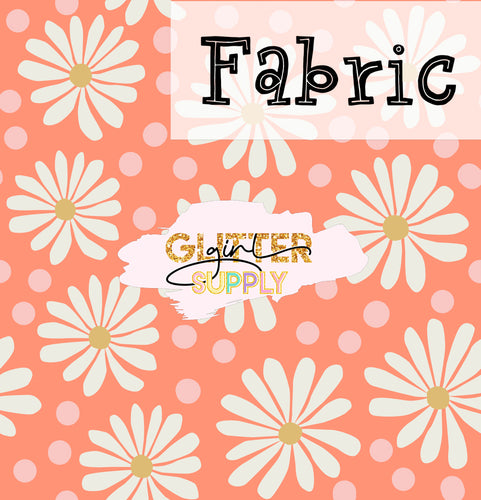 Fabric Heycute bright daisies