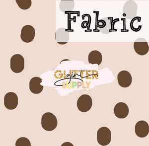Fabric Heycute brown dot
