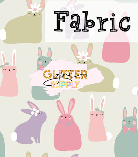 Fabric Heycute pastel bunnies