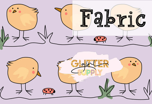 Fabric Heycute pastel chicks