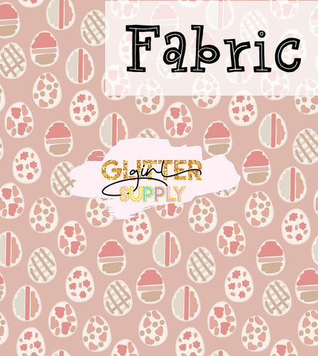 Fabric Heycute pink easter eggs