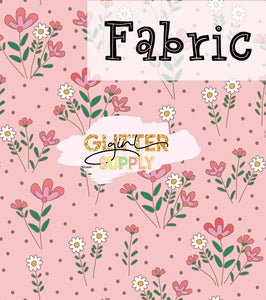 Fabric Heycute pink floral easter