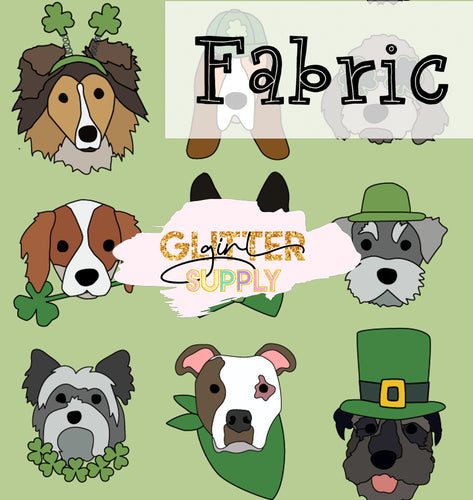 Fabric Heycute st pats pups