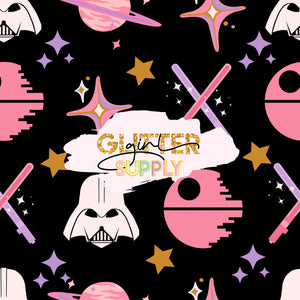 Fabric ILYPattern deathstar