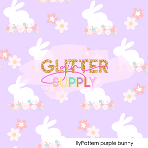 Fabric IlyPattern purple bunny