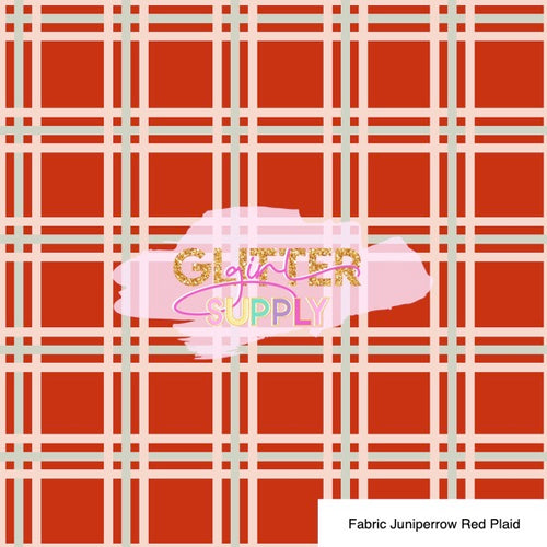 Fabric Juniperrow Red Plaid