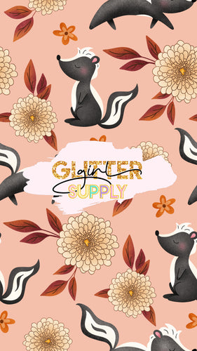 Fabric Kwinn Fall Y'all Floral Skunk Pink