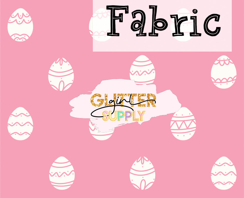 Fabric Kwinn Hoppy Easter Egg Dot Pink