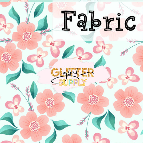 Fabric Kwinn Hoppy Easter Floral Pink