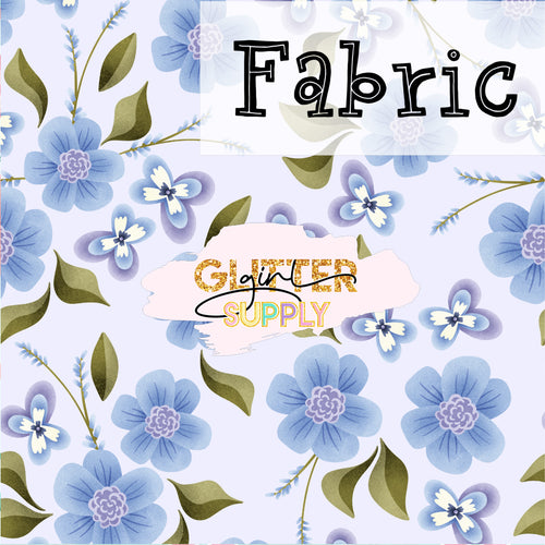 Fabric Kwinn Hoppy Easter Floral Purple