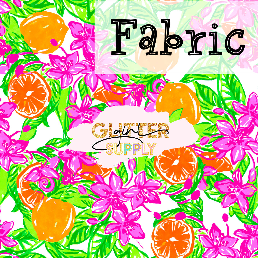 Fabric Lilly Orange