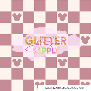 Fabric MYDC Mouse check pink