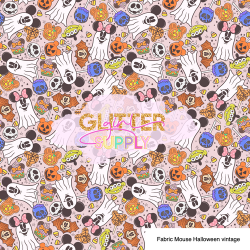 Fabric Mouse Halloween vintage